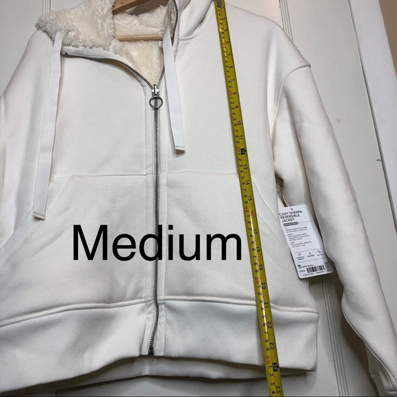 NWT Athleta Cozy Sherpa Reversible Jacket White - Picture 14 of 16